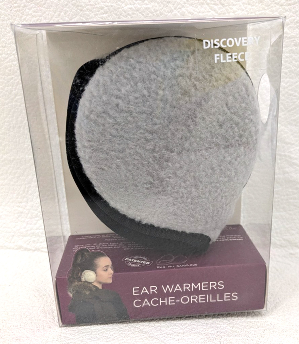 Degrees by 180s Womens Fleece Winter Ear Warmer Gray One Size Fits Most